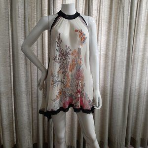 summer  print chiffon top